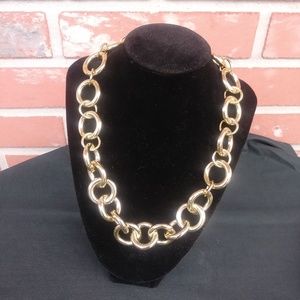 J. Crew Gold Tone Over Sized  Statement Necklace